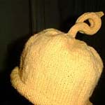 my first attempt with four dp needles: sophie's laalaa teletubbie hat