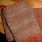 homespun wool wristbands for the cold